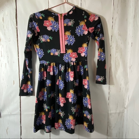 Hannah Anderson Sz 140 (US 10) Floral Black Dress - Picture 2 of 9